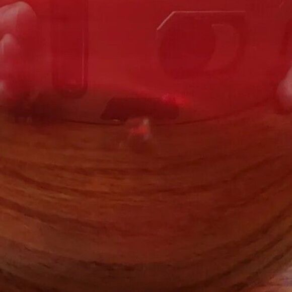 Valentine Gift Idea AnchorHocking "Royal Ruby Red" vase "HARDING" pattern 6.5" T - Picture 3 of 5